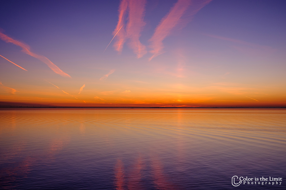 Zonsopkomst Kiel, Duitsland