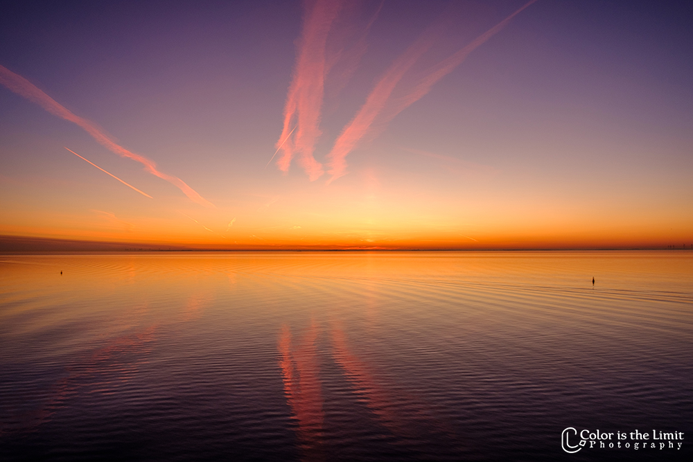 Zonsopkomst Kiel, Duitsland